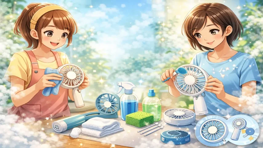 ハンディファン 洗い方 掃除 方法 メンテナンス