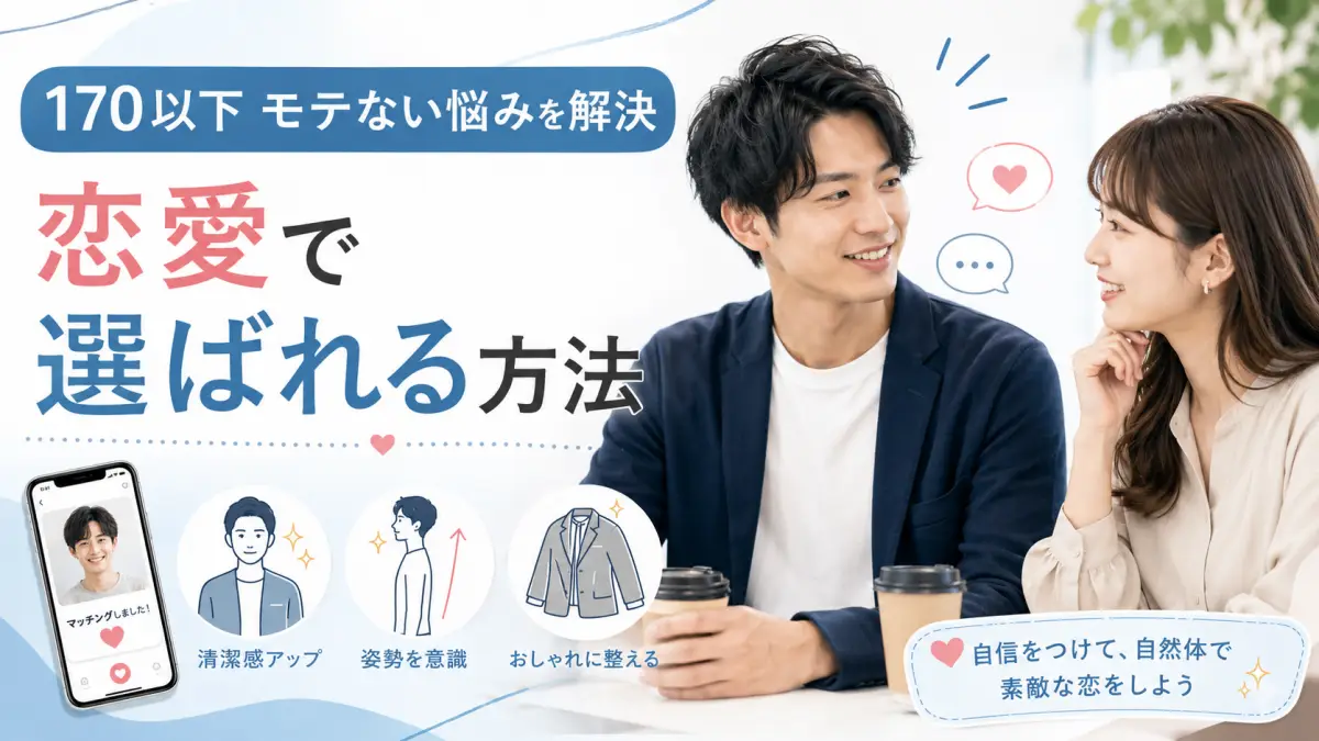 170以下モテない悩みを解決！恋愛で選ばれる方法